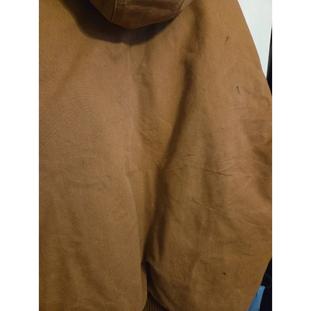 Vintage Carhartt Duck Canvas Quilted Lined Jacket Mens Sz XL Brown J140 BRN USA
